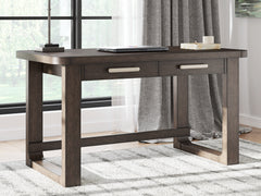 Warmstead Furniture - Ashley Furniture - Breckington Office Desk - Home Office Desk / Dark Brown - H556-44