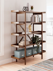 Warmstead Furniture - Ashley Furniture - Lyncott Bookcase - Bookcase / Brown - H615-70