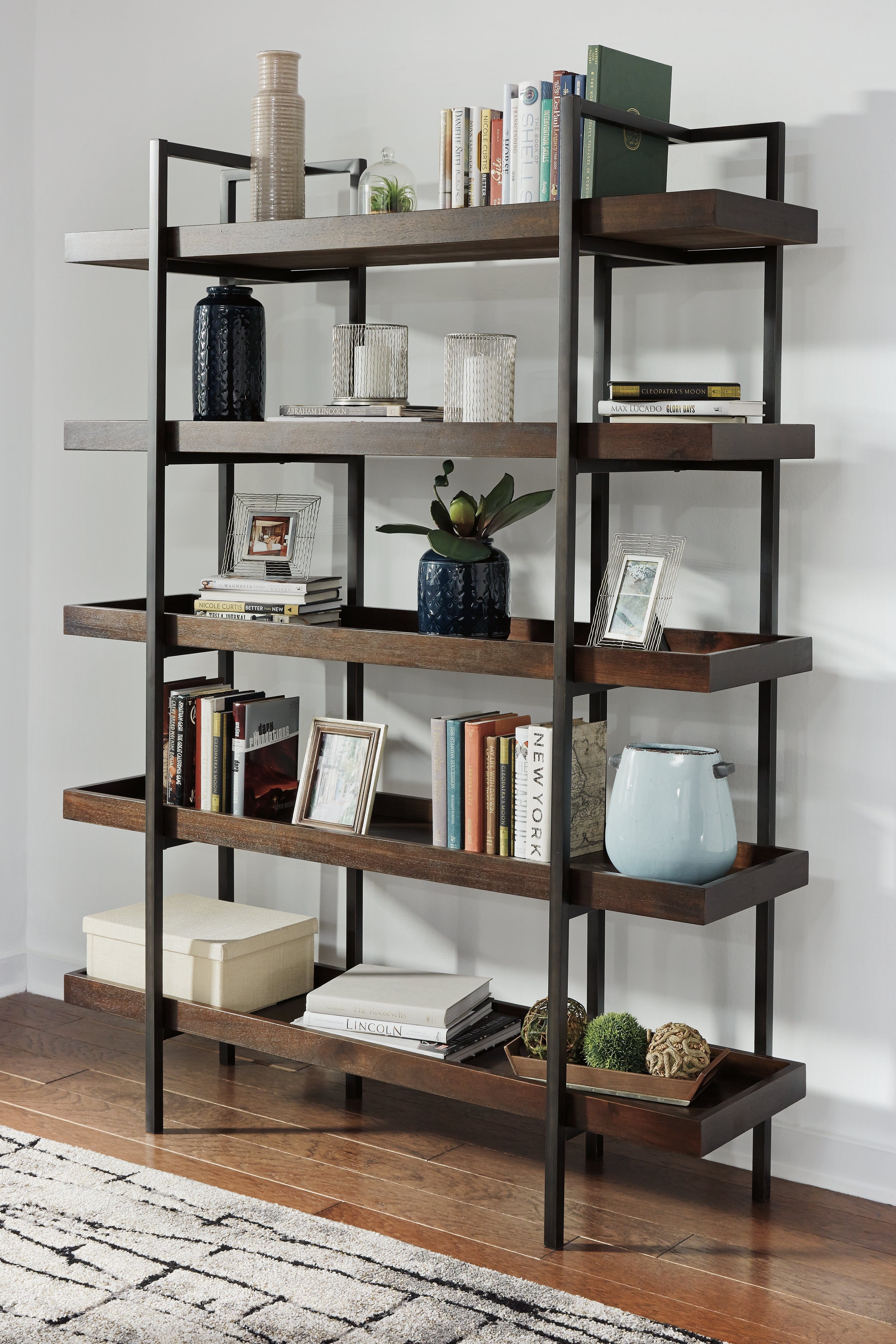 Warmstead Furniture - Ashley Furniture - Starmore Bookcase - Bookcase / Brown - H633-70