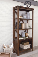 Warmstead Furniture - Ashley Furniture - Baldridge Bookcase - Large Bookcase / Rustic Brown - H675-17