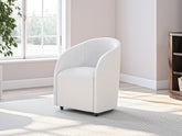 Warmstead Furniture - Ashley Furniture - Korestone Desk Chair - Home Office Desk Chair (1/CN) / White - H687-01A