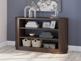 Warmstead Furniture - Ashley Furniture - Korestone 60" Credenza - Credenza / Warm Brown - H687-46