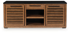 Warmstead Furniture - Ashley Furniture - Kallari Bookcase - Credenza / Warm Brown/Black - H737-60