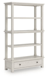 Warmstead Furniture - Ashley Furniture - Robbinsdale Bookcase - Bookcase / Antique White - H742-70