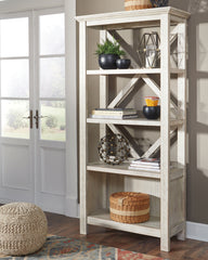 Warmstead Furniture - Ashley Furniture - Carynhurst Bookcase - Large Bookcase / Whitewash - H755-17