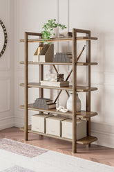 Warmstead Furniture - Ashley Furniture - Roanhowe Bookcase - Bookcase / Brown - H769-70