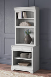 Warmstead Furniture - Ashley Furniture - Kanwyn Bookcase - Bookcase / Whitewash - H777H8