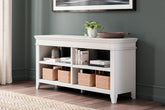 Warmstead Furniture - Ashley Furniture - Kanwyn Credenza - Credenza / Whitewash - H777-46