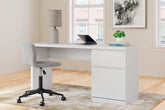 Warmstead Furniture - Ashley Furniture - Onita Office Desk - Home Office Desk / White - H9630-134