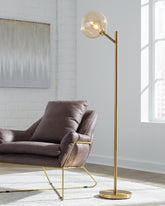 Warmstead Furniture - Ashley Furniture - Abanson Lighting - Metal Floor Lamp (1/CN) / Black - L734381