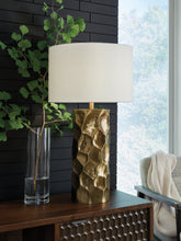 Warmstead Furniture - Ashley Furniture - Marshawn Lighting - Metal Table Lamp (1/CN) / Gold Finish - L207524