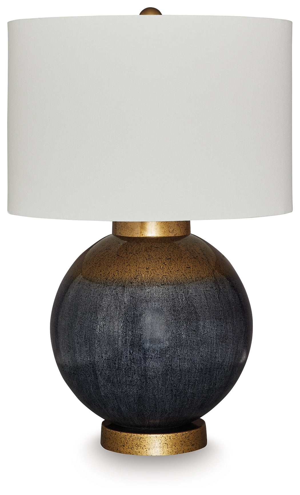 Warmstead Furniture - Ashley Furniture - Adara Lighting - Metal Table Lamp (1/CN) / Blue/Gold Finish - L207564