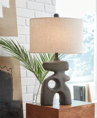 Warmstead Furniture - Ashley Furniture - Danacy Lighting - Table Lamp (Set of 2) / Distressed Black - L235754X2