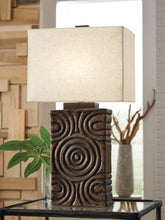 Warmstead Furniture - Ashley Furniture - Heathbury Lighting - Paper Table Lamp (1/CN) / Antique Brown - L235964