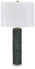 Warmstead Furniture - Ashley Furniture - Keegan Lighting - Marble Table Lamp (1/CN) / Green - L429084
