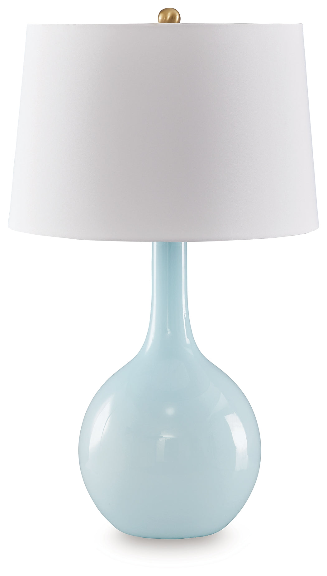 Warmstead Furniture - Ashley Furniture - Rylanton Lighting - Glass Table Lamp (1/CN) / Aqua - L430874