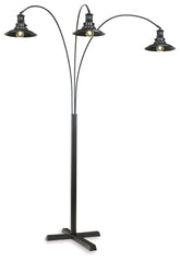 Warmstead Furniture - Ashley Furniture - Sheriel Lighting - Metal Arc Lamp (1/CN) / Black - L725059
