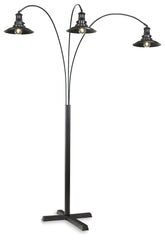 Warmstead Furniture - Ashley Furniture - Sheriel Lighting - Metal Arc Lamp (1/CN) / Black - L725059