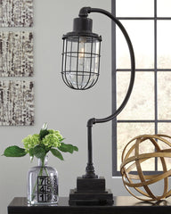 Warmstead Furniture - Ashley Furniture - Jae Lighting - Metal Desk Lamp (1/CN) / Antique Black - L734232