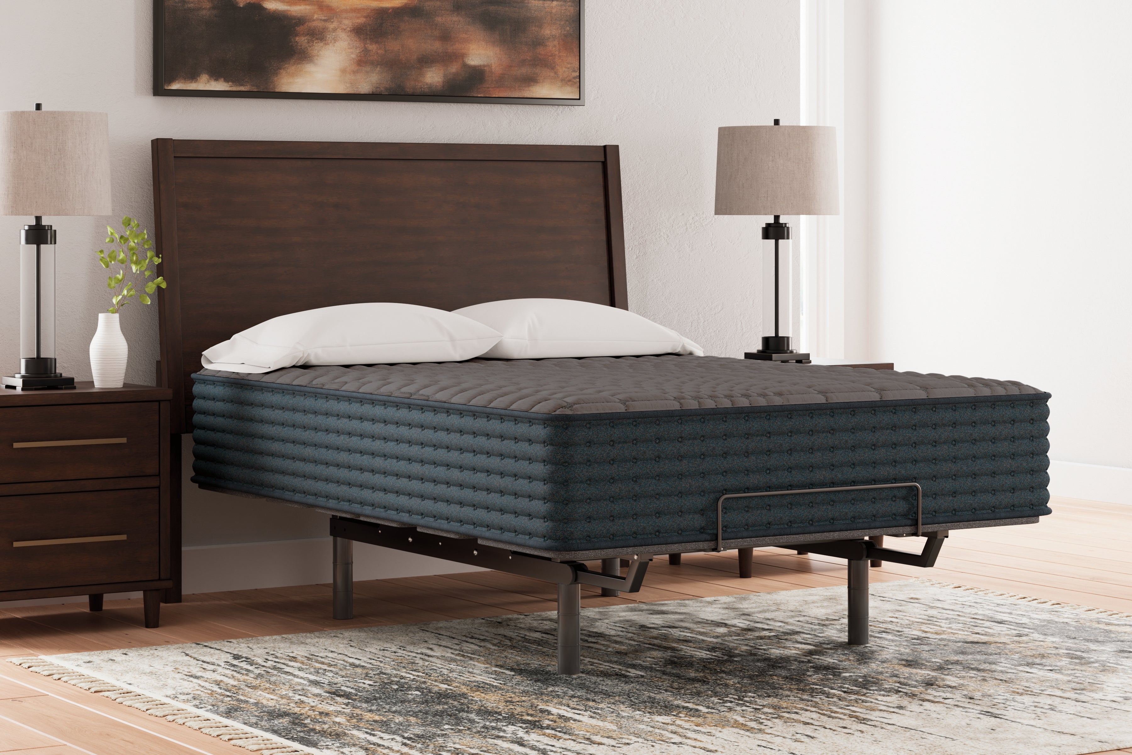 Warmstead Furniture - Ashley Furniture - Gray 1200 Hybrid Mattresses - Queen / Gray - M43831