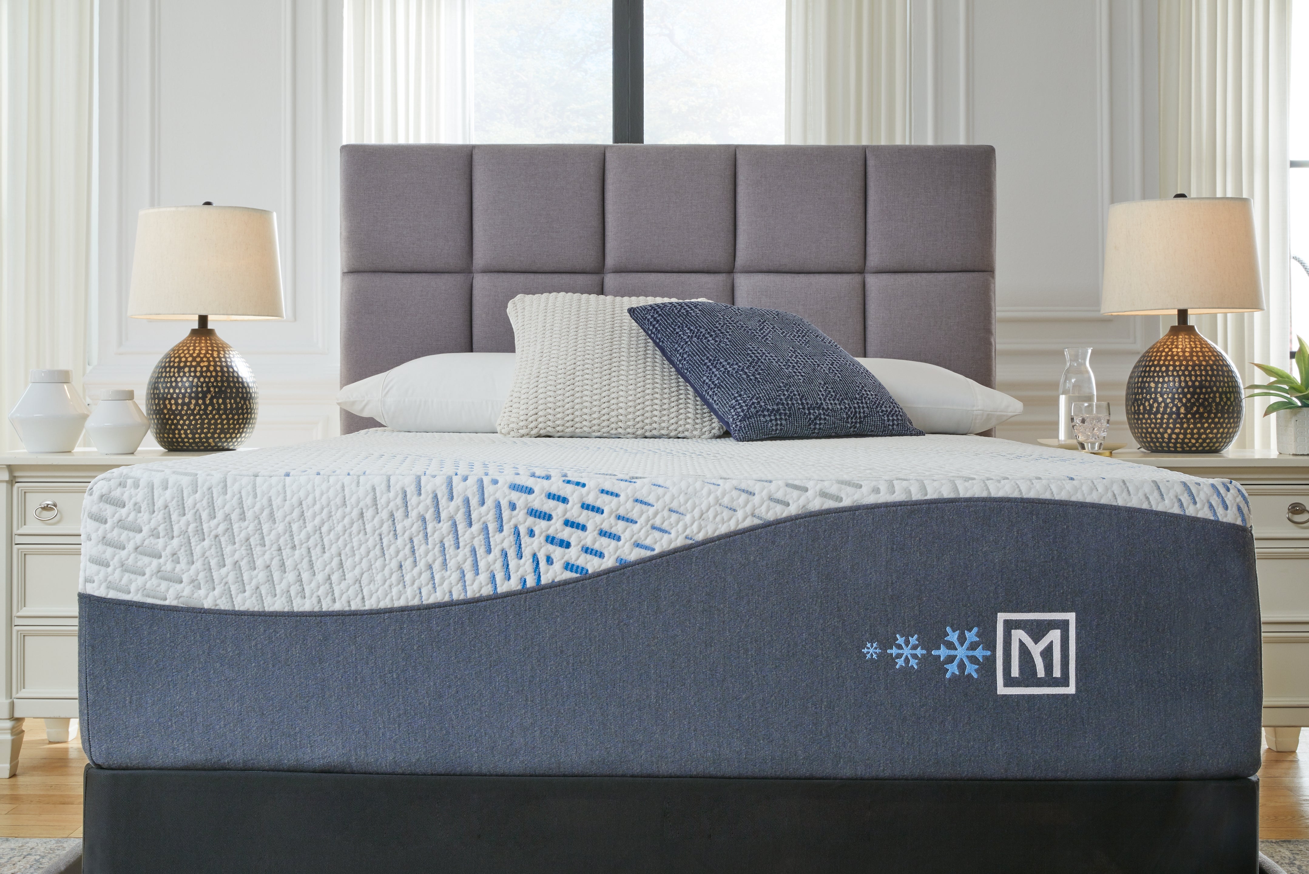 Warmstead Furniture - Ashley Furniture - Millennium Luxury Plush Gel Latex Hybrid Mattresses - Queen / White - M50831
