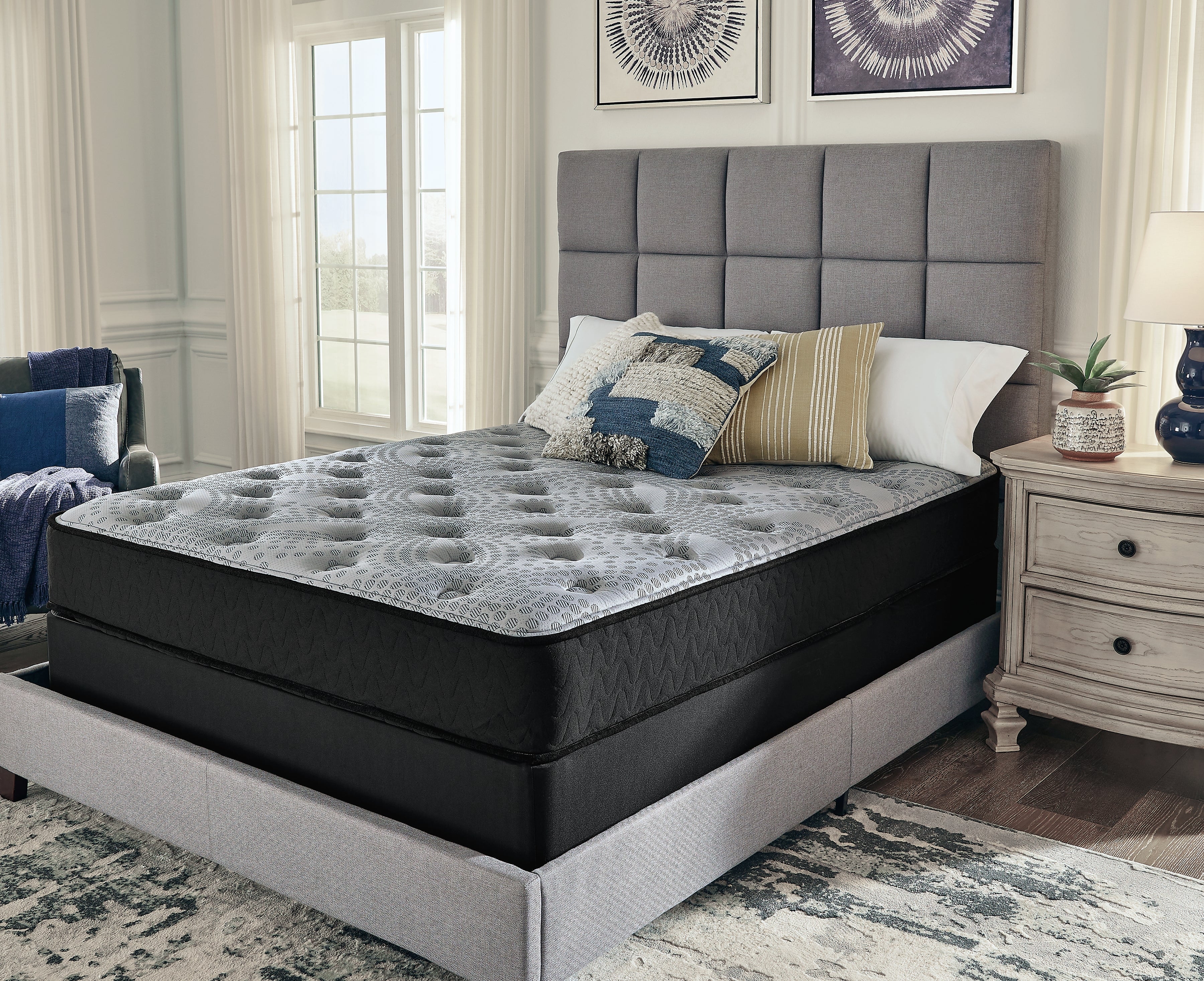 Warmstead Furniture - Ashley Furniture - Comfort Plus Mattresses - Full / Gray - M50921