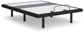 Warmstead Furniture - Ashley Furniture - Best Base with Lumbar and Audio Queen Adjustable Base - Queen Adjustable Base / Charcoal Gray - M5X532