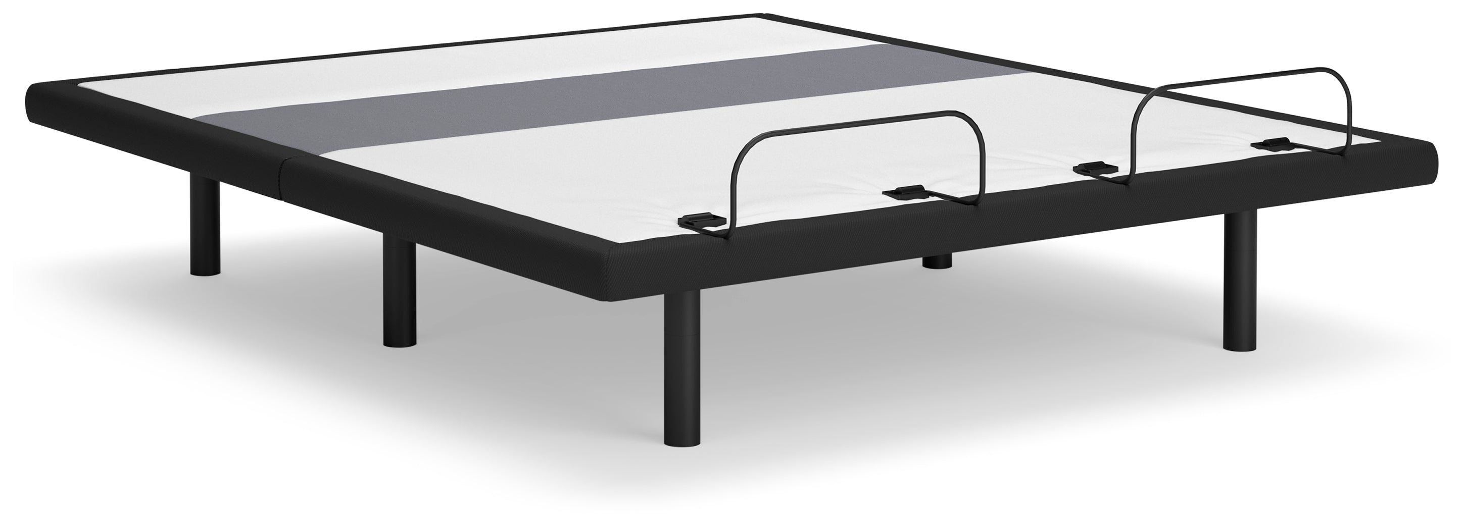 Warmstead Furniture - Ashley Furniture - Best Base with Lumbar and Audio California King Adjustable Base - Cal King Adjustable Base / Charcoal Gray - M5X592