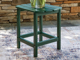 Warmstead Furniture - Ashley Furniture - Sundown Shores Outdoor - Rectangular End Table / Green - PCP007-703