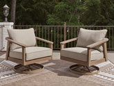 Warmstead Furniture - Ashley Furniture - Harmony Headlands Outdoor - Swivel Lounge w/ Cushion - PCP428-821
