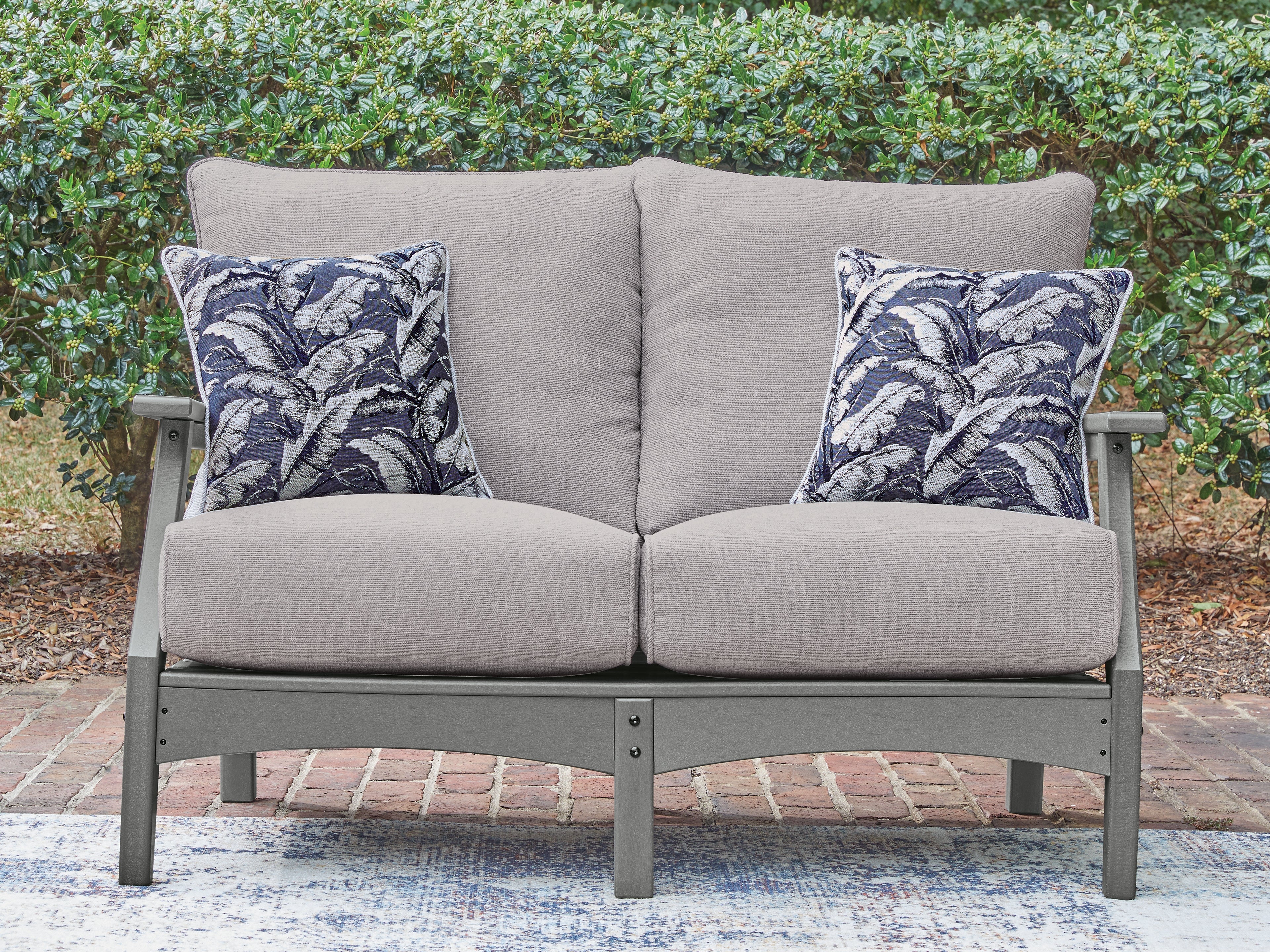 Warmstead Furniture - Ashley Furniture - Cove Beach Outdoor - Loveseat w/Cushion - PCP803-835