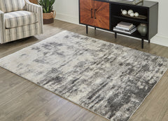 Warmstead Furniture - Ashley Furniture - Gerdie Rug - 7'10" x 10' Rug / Cream/Gray - R404991