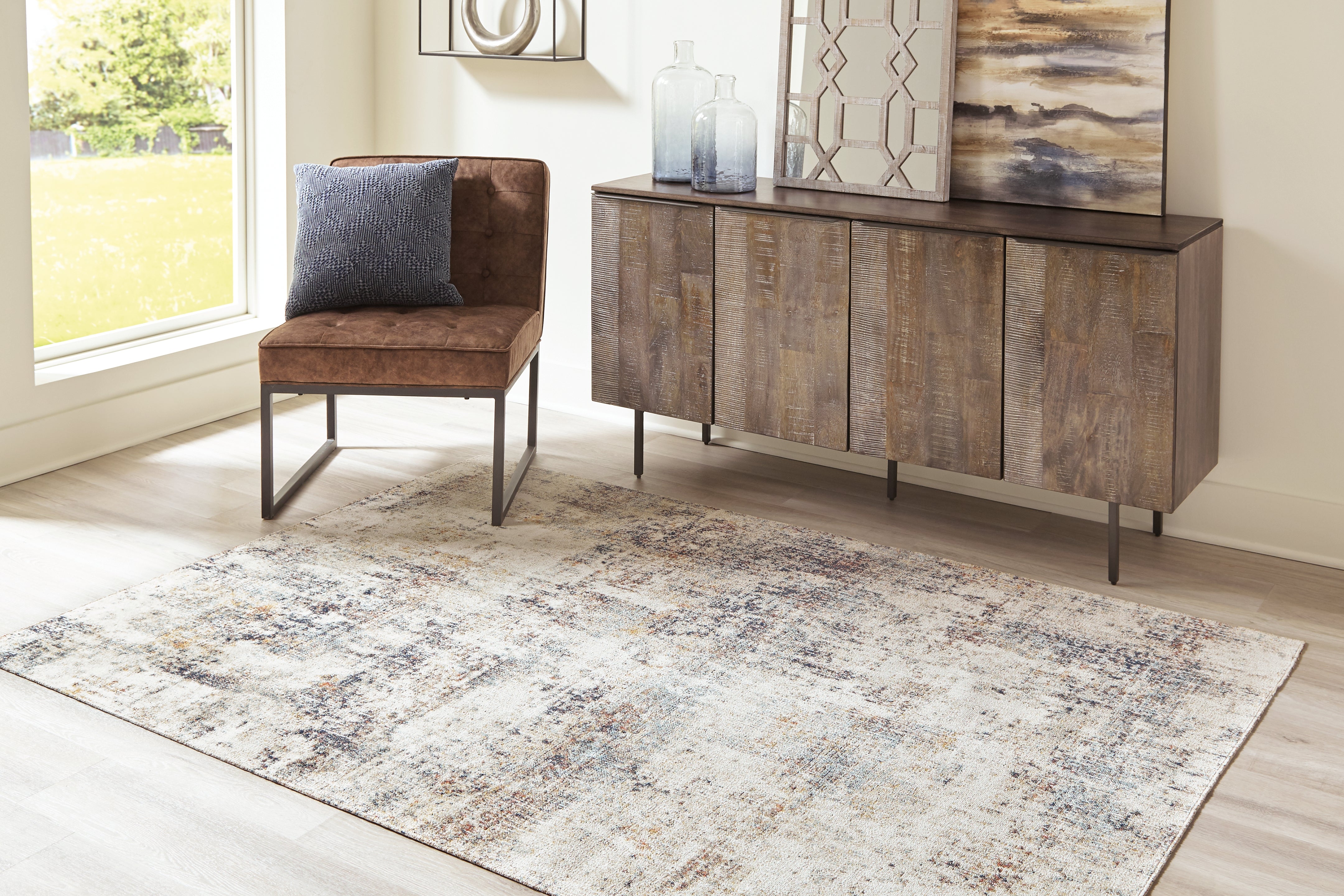 Warmstead Furniture - Ashley Furniture - Jerelyn Rug - 5'3" x 7' Rug / Multi - R405042