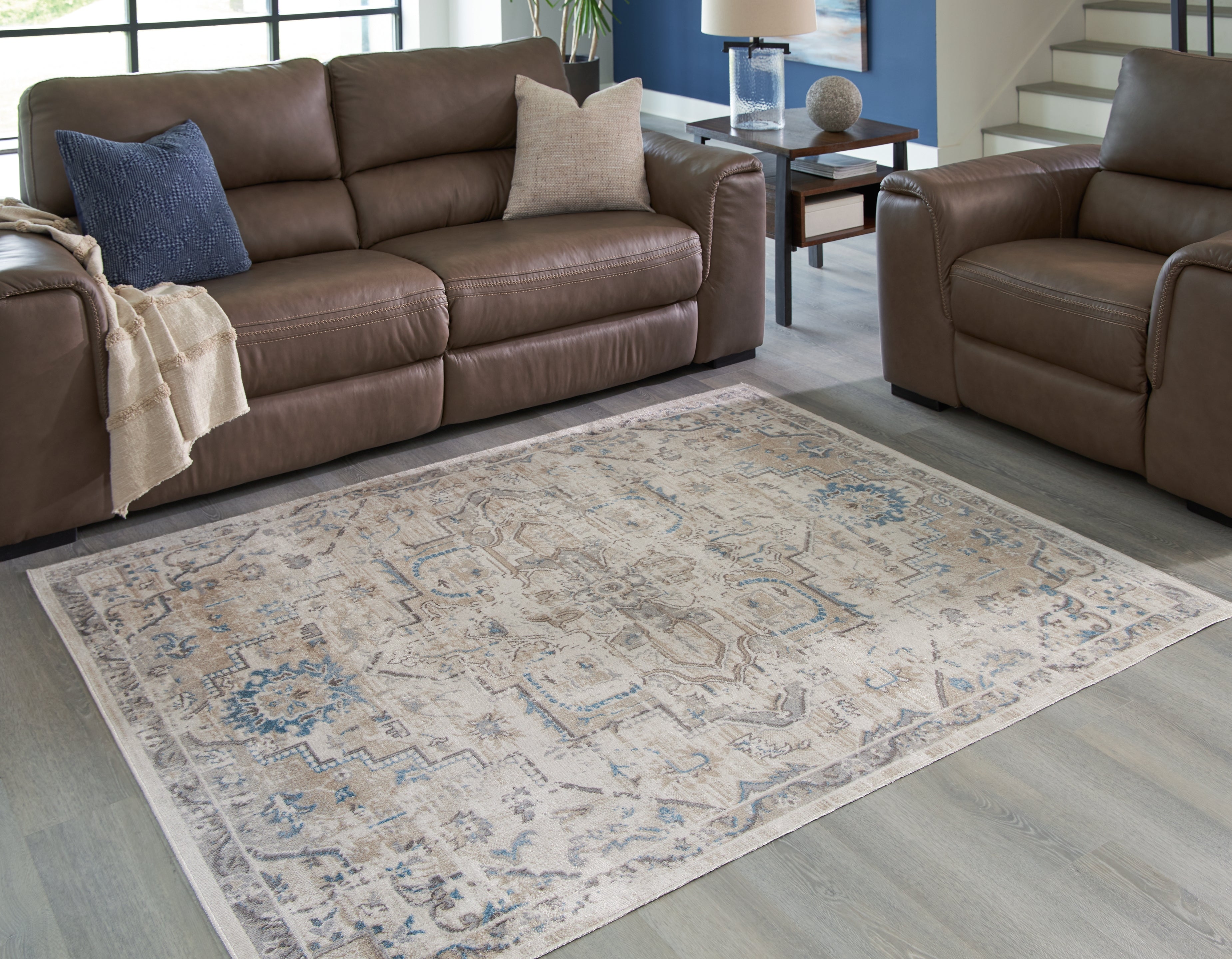 Warmstead Furniture - Ashley Furniture - Barkham Rug - 7'10" x 10' Washable Rug / Multi - R405551