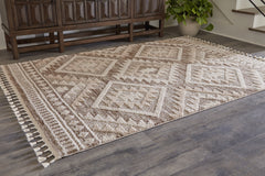 Warmstead Furniture - Ashley Furniture - Odedale Rug - 8' x 10' Rug / Tan/Cream - R406061