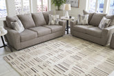 Warmstead Furniture - Ashley Furniture - Leesdale Rug - 5' x 7' Rug / Ivory/Brown/Black - R406422