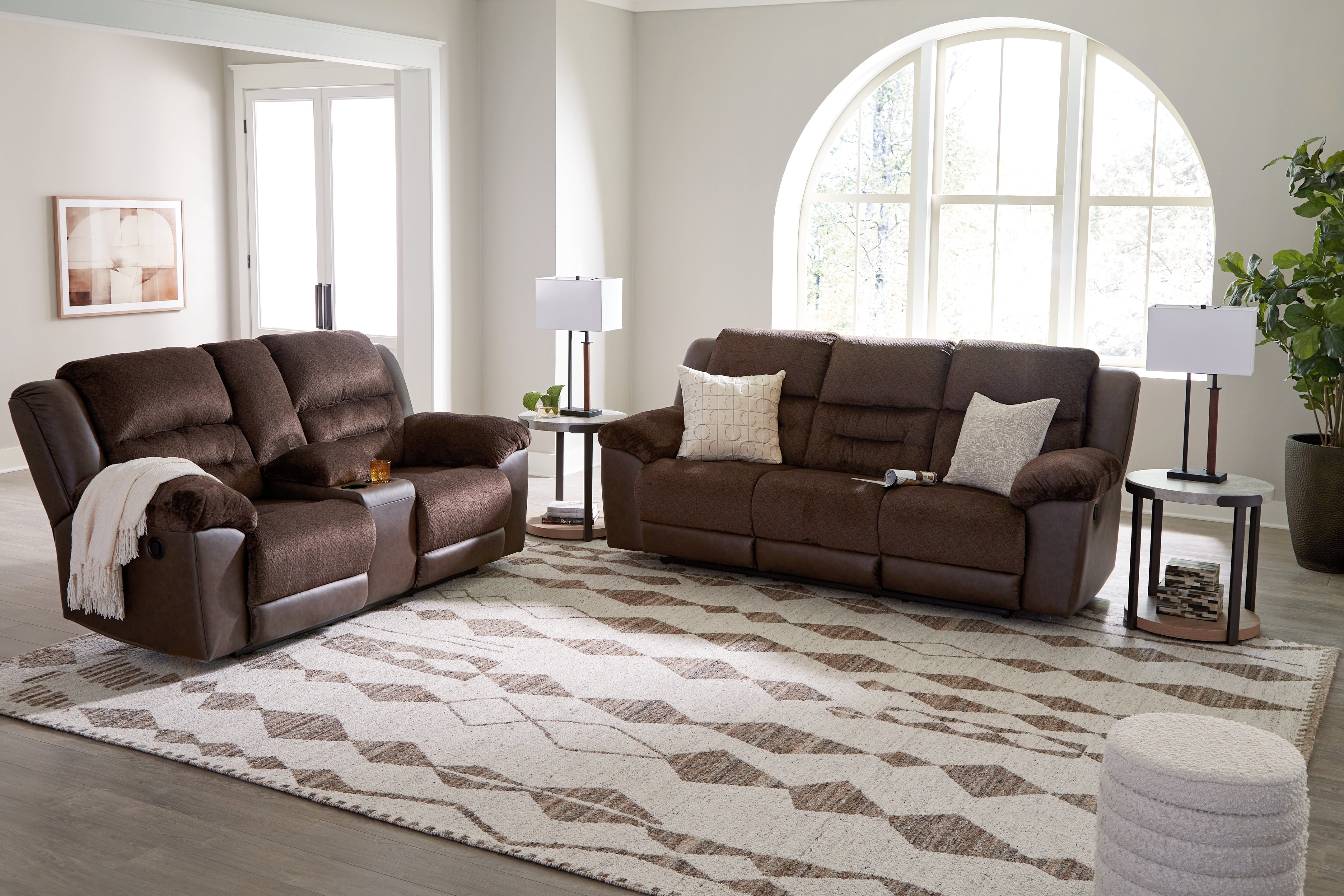 Warmstead Furniture - Ashley Furniture - Brettler Rug - 5' x 7' Rug / Beige/Brown - R406792