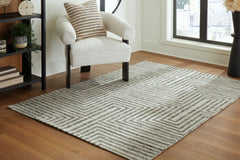 Warmstead Furniture - Ashley Furniture - Jossen Rug - 8' x 10' Rug / Ivory/Gray - R406831