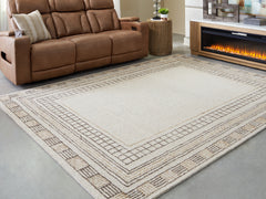 Warmstead Furniture - Ashley Furniture - Idaman Rug - Large Rug / Taupe/Brown - R407291
