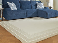 Warmstead Furniture - Ashley Furniture - Teelgan Rug - Medium Rug / Ivory/Tan - R407312