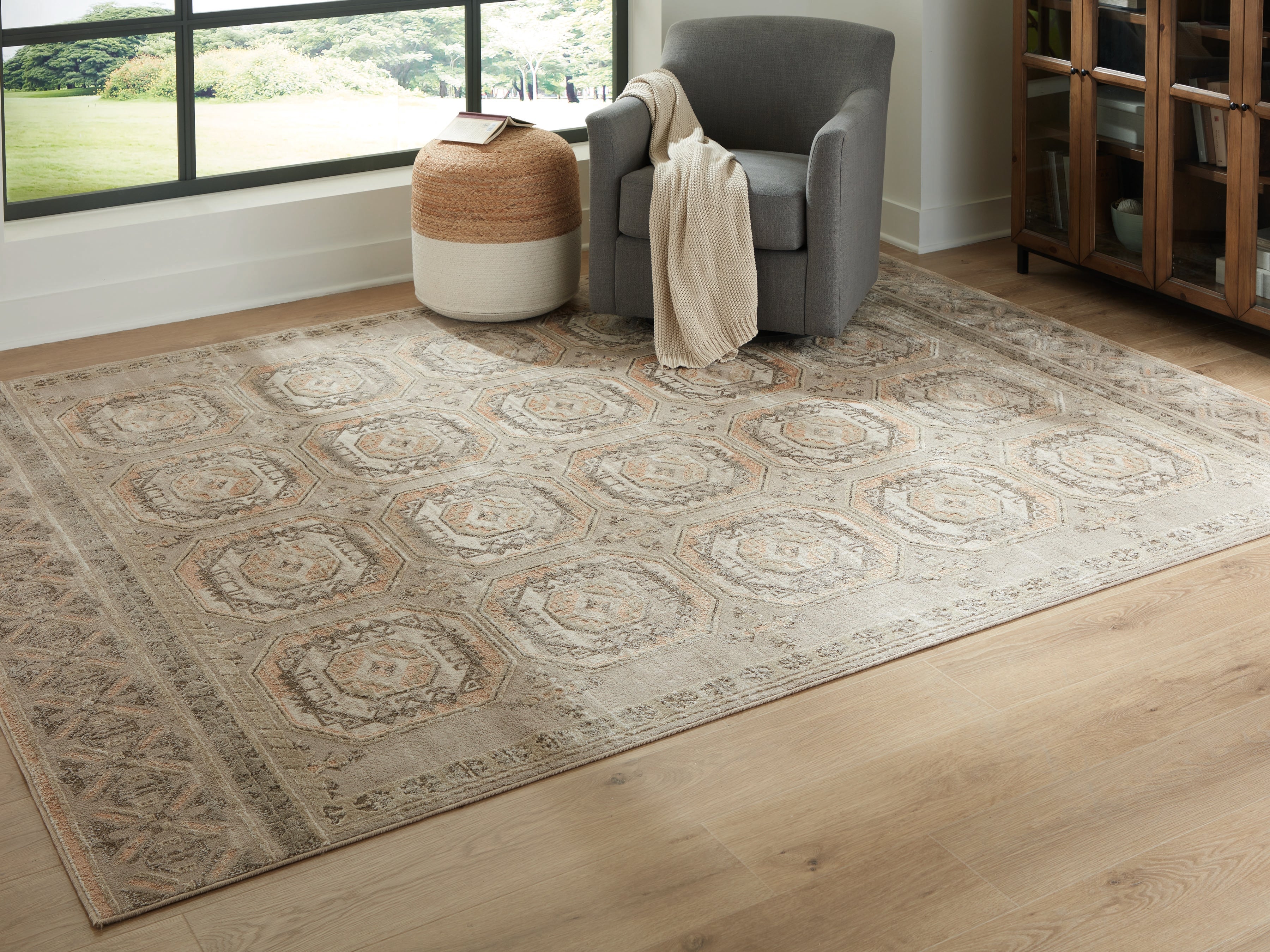Warmstead Furniture - Ashley Furniture - Bachby Rug - 5'3" x 7' Area Rug / Multi - R407682