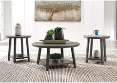 Warmstead Furniture - Ashley Furniture - Caitbrook Table (Set of 3) - Occasional Table Set (3/CN) / Gray - T188-13