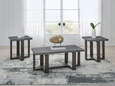 Warmstead Furniture - Ashley Furniture - Dynnford Table (Set of 3) - Occasional Table Set (3/CN) / Gray/Brown - T216-13