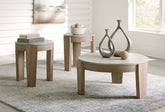 Warmstead Furniture - Ashley Furniture - Guystone Table (Set of 3) - Occasional Table Set (3/CN) / Light Brown - T237-13
