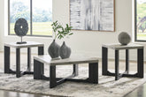 Warmstead Furniture - Ashley Furniture - Sharstorm Table (Set of 3) - Occasional Table Set (3/CN) / Two-tone Gray - T251-13