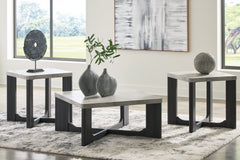 Warmstead Furniture - Ashley Furniture - Sharstorm Table (Set of 3) - Occasional Table Set (3/CN) / Two-tone Gray - T251-13
