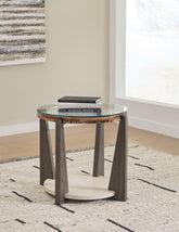 Warmstead Furniture - Ashley Furniture - Frazwa End Table - Round End Table / Multi - T432-6