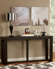 Warmstead Furniture - Ashley Furniture - Watson Sofa/Console Table - Sofa Table / Dark Brown - T481-4