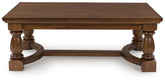 Warmstead Furniture - Ashley Furniture - Sturlayne Coffee Table - Rectangular Cocktail Table / Brown - T609-1