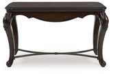Warmstead Furniture - Ashley Furniture - Maylee Sofa Table - Sofa Table / Dark Brown - T617-4